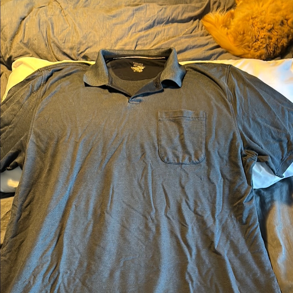 Van Heusen Blue Polo Shirt Casual Comfort